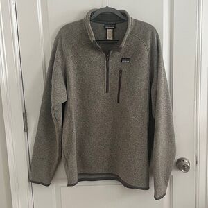 Men's Patagonia Better Sweater 1/4 Zip (Stonewash/Gray) XL